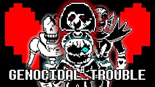 GENOCIDAL TROUBLE  FNF Triple Trouble Undertale Genocide [upl. by Ahgiel561]