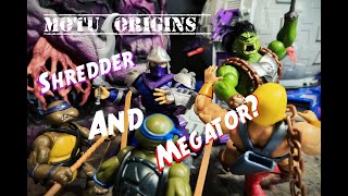 MOTU x TMNT Shredder and Krang Review and kitbashing [upl. by Nylirej]