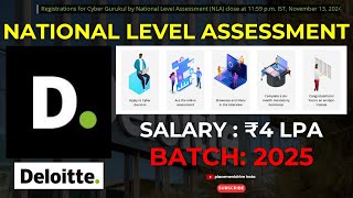 Deloitte NLA 2025 Join the Cyber Security Bootcamp for BTechMTechMCA Graduates – Apply Now [upl. by Abelard773]