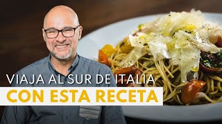 Pasta puttanesca la RECETA original del sur de Italia ¡En tan solo 10 minutos [upl. by Laefar]