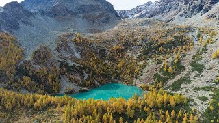 Lago Lagazzuolo il lago alpino turchese una meraviglia della natura in Valmalenco  Drone Anafi 4K [upl. by Hsiekal648]