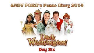 Andy Fords Panto Diary Day six 2014 with Lara Denning [upl. by Leibrag368]