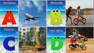 Vehicles phonics song  Alphabets song for kids Abc song for toddlers Abc Phonics Song [upl. by Gargan]