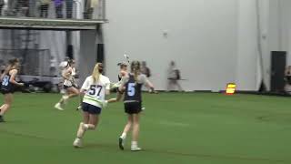 Coppermine Lacrosse 2028 C with the steal and goal [upl. by Lesirg]