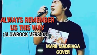 ALWAYS REMEMBER US THIS WAY  LADY GAGA  MARK MADRIAGA COVER [upl. by Leuneb]