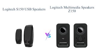 Logitech S150 USB Speakers vs Logitech Z150  Full Comparison 🎧🔊 [upl. by Gneh]