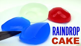 Water Clear Raindrop Cake  Jumbo amp Colorful recipe [upl. by Wolfgang]