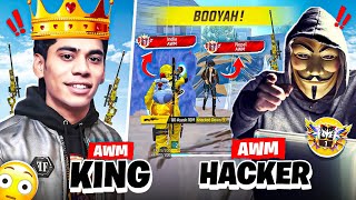 What happens💀When AWM Hacker🥶meets AWM Top 1🗿महायुद्ध [upl. by Rycca]