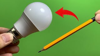 Just Use a Common Pencil and Fix All the LED Lamps in Your Home How to Fix or Repair LED Easy [upl. by Adolphus]