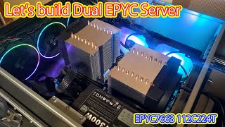 自作でDual EPYC！EPYC 7763 4U Server [upl. by Yendirb528]