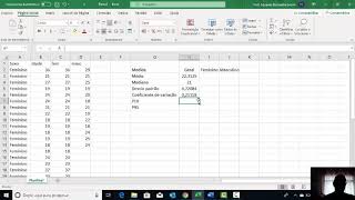 MEDIDAS DESCRITIVAS EXCEL [upl. by Gross]