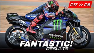 UNBELIEVABLE Fabio Quartararo Beat Pecco Bagnaia in Aragon MotoGP Sprint Race AragonGP motogp [upl. by Mal]