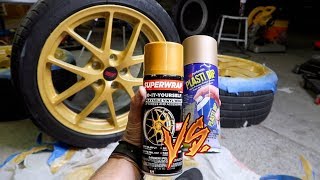 PLASTI DIP vs SUPERWRAP A Better Removable Spray Paint [upl. by Eggleston]