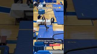 Georgia State Championship 2024  Vault Level 3 statechampionship gymnastics gymnast [upl. by Ecneret779]