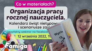 Zaproszenie na webinar quotOrganizacja pracy rocznej nauczycielaquot [upl. by Asenev256]