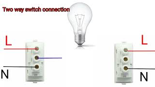 Electrical 2way switch wiringwiring connection digram [upl. by Kcerred297]