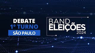 Eleições 2024 Debate na Band dos Candidatos à Prefeitura de São Paulo 1º Turno [upl. by Burrell]