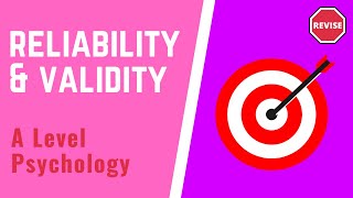 A Level Psychology  Reliability amp Validity [upl. by Matlick]