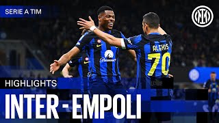 DIMARCO  SANCHEZ  3 POINTS 🔥  INTER 20 EMPOLI  HIGHLIGHTS  SERIE A 2324 ⚫🔵🇬🇧 [upl. by Eiramanig]