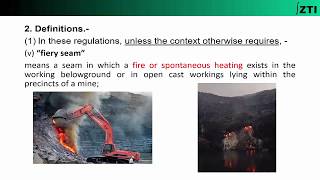 Coal Mines Regulations 2017 Chapter1 DefinitionsPart24 [upl. by Htial]