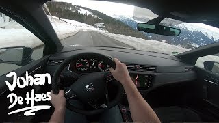 SEAT Arona FR 15 TSI 150 hp POV Test drive on mountain road [upl. by Gibbie]