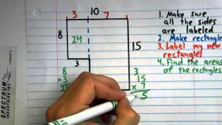 Calculating the Area of a Rectangle and Irregular Polygons [upl. by Delaney]