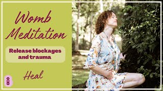 15 minute womb meditation for healing blocked heaviness trauma and pain [upl. by Ultun609]