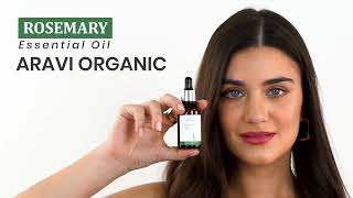 How to Use Rosemary Oil for Hair Growth  Aravi Organic Hair Growth Rosemary Essential Oil [upl. by Leshia924]