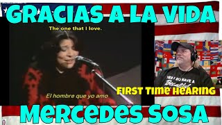 Gracias a la vida  Thank you to life  Mercedes Sosa  English CC  REACTION  First Time Hearing [upl. by Arahsak]