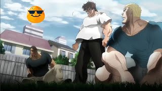 Baki Hanma vs Sikorsky AND Ryuukou Yanagi HD DUBBED 😱❤️🤯💯🔥🍿🤣👌 [upl. by Klenk416]