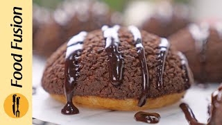 Chocolate Choux au Craquelin Chocolate Cream Puffs Recipe by Food Fusion [upl. by Strage]