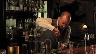 How to Muddle Mint Leaves  Speakeasy Cocktails [upl. by Ikeda]