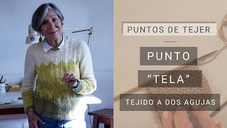 Cómo tejer el punto tela a dos agujas 🧶 Tejer con Lucila [upl. by Markowitz20]