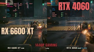 RTX 4060 vs RX 6600 XT  1440p gaming 2024 [upl. by Alistair]