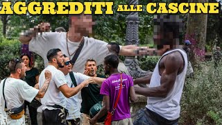 Aggrediti alle Cascine di Firenze violenti contro Cicalone e Faraoni [upl. by Garrek]