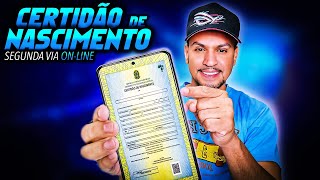 COMO TIRAR SEGUNDA VIA DA CERTIDÃO DE NASCIMENTO CASAMENTO E ÓBITO ONLINE [upl. by Sidnala952]