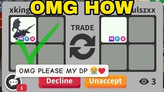 🤩🥳OMG DID i TRADE MY MEGA SHADOW DRAGON FOR HUGE WIN💸⁉️adoptme [upl. by Ailam]