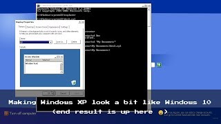 How to make Windows XP look like 10 No thirdparty software [upl. by Ennagrom]