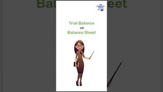 Difference between Trial Balance and Balance Sheet [upl. by Yllut]