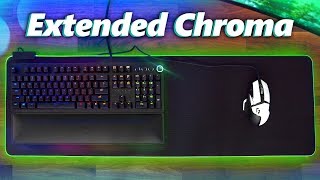 Razer Goliathus Extended Chroma Mouse Pad Review [upl. by Wolbrom]