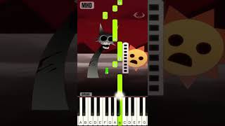 Scary Scanner Wenda and Gray Incredibox Sprunki fash  Piano Tutorial [upl. by Afatsom469]