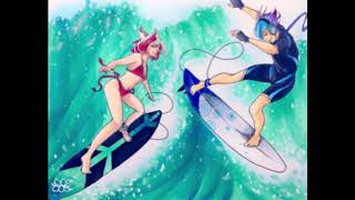 Nightcore  Wiki Tiki Land Surfin Mixed Vocals [upl. by Noryb]