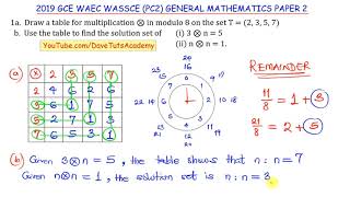 Modulo Arithmetic Worked Example  WAEC GCE PC2 PQ Solved [upl. by Bordiuk507]