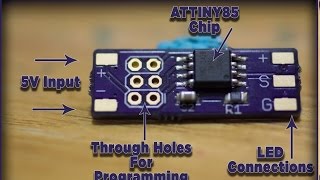 RGB LEDs With ATTINY85 On A Custom Circuit Board [upl. by Wilt]