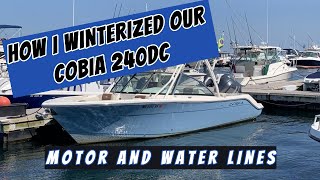 How I Winterized Our Cobia 240DC [upl. by Schwenk705]