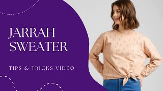 Megan Nielsen Jarrah Sweater Tips amp Tricks Sewalong Sewing Video [upl. by Race]