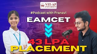 EAMCET to 43 LPA Placement  Pranavis Placement Journey  vitapuniversity vitapplacements [upl. by Crowell936]