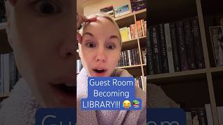 😂📚Guest Room Becoming LIBRARY bookshelf bookshelforganization bookshelfdecor booktube [upl. by Laeahcim67]