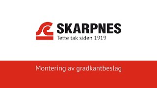 Montering av gradkantbeslag [upl. by Heintz]