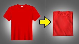 How To Fold A Shirt In 2 Seconds Life Changing [upl. by Sileas]